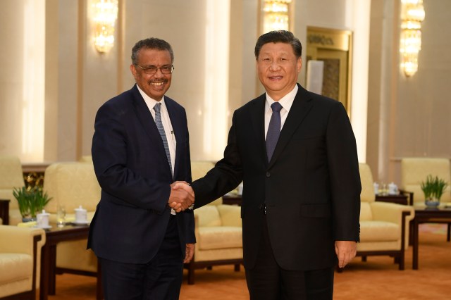 Director General Of The World Health Organization, Tedros Adhanom, Visit To Beijing